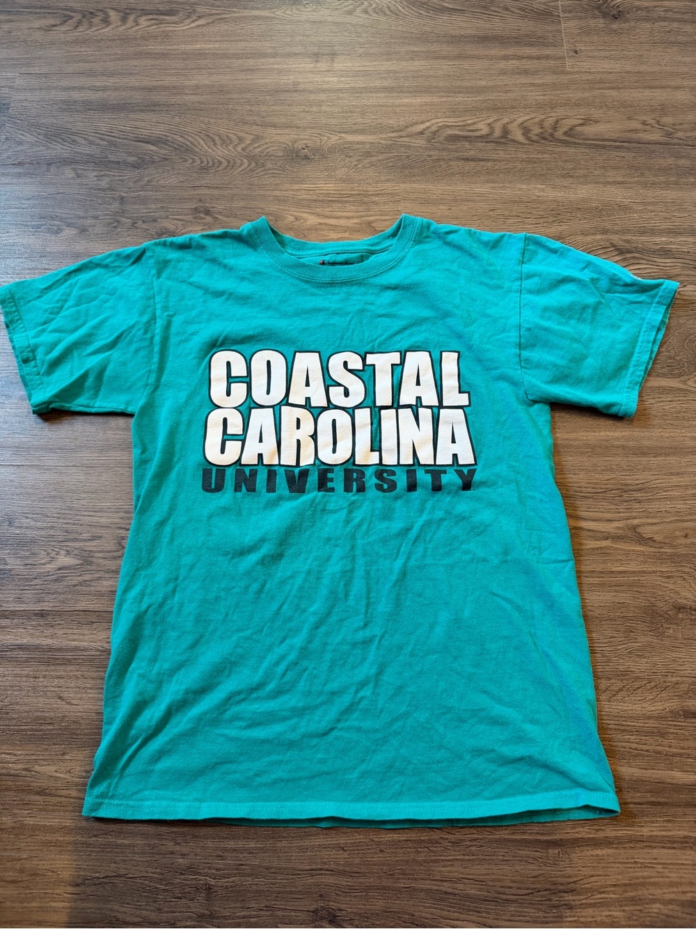 Champion Coastal Carolina Chanticleers Men's Small College Shirt Teal Blue